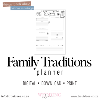 Family Traditions Planner